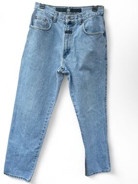 Marithe Francois Girbaud Relaxed Light Blue Denim Jeans.